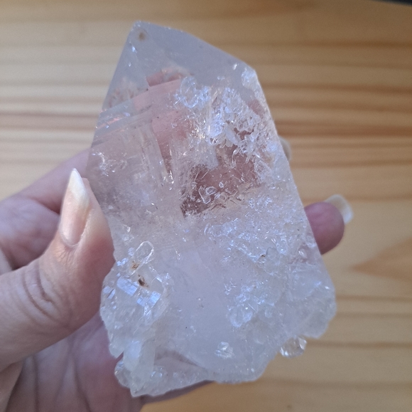 Medium Size Clear Quartz Crystal Point - Picture 3 of 8